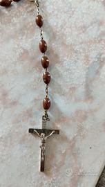 Collana- corona da rosario colore marrone