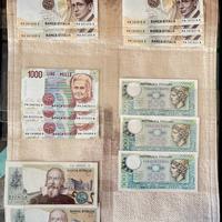 Lotto  banconote italiane  Lire