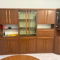 Parete attrezzata vintage in legno - Ottime stato