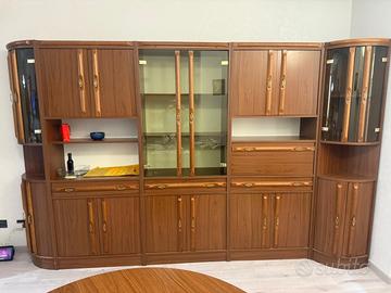 Parete attrezzata vintage in legno - Ottime stato