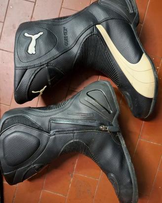 Stivali moto Puma n.44 neri con grafica bianca