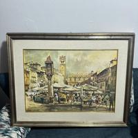 Quadro Piazza erbe di Verona