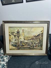 Quadro Piazza erbe di Verona