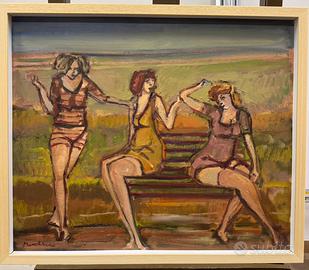 M. Lodola serigrafia plexiglass appoggio let it be