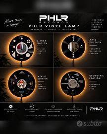 PHLR Vinyl Lamp - Lampada da parete