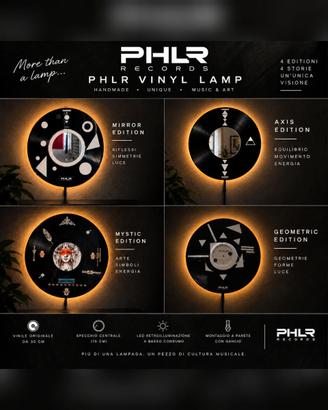 PHLR Vinyl Lamp - Lampada da parete