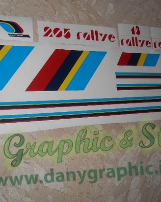 Adesivi Peugeot 205 rallye