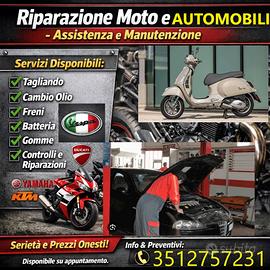 Riparazioni auto-moto a domicilio