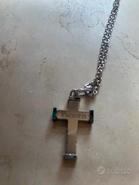 Collana Cesare Paciotti acciaio con brillantini