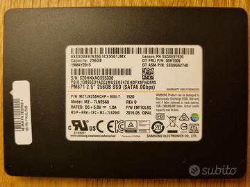 SSD LENOVO 256 GB SATA 6 per laptop