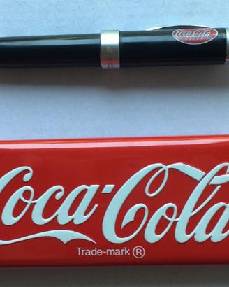 Astuccio metallico porta penna Coca-Cola