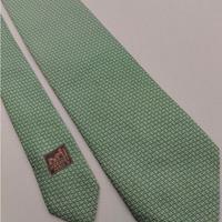 NUOVO - Cravatta Hermes Base Verde