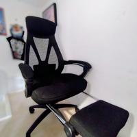 Sedia da ufficio reclinabile con poggiapiedi -50%