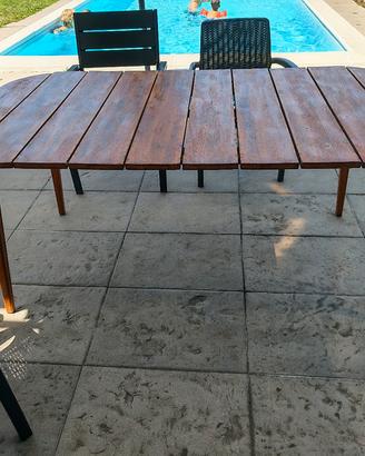 TAVOLO DA GIARDINO 165x55 
