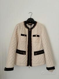 Giacca Luisa Spagnoli avorio trapuntata con dettag