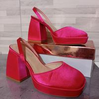 scarpa tacco in raso