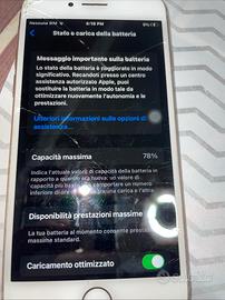 iphone 8 64gb 78% batteria