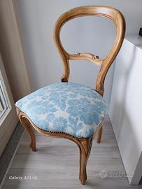 Sedia antica restaurata 