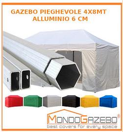Gazebo pieghevole PROFESSIONALE ALU60mm fino 4x8