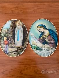 Due quadretti devozionali vintage