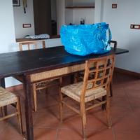 mobile soggiorno tavolo da pranzo 4 sedie e tavolo