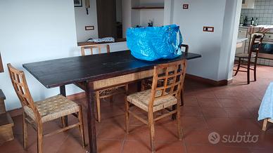 mobile soggiorno tavolo da pranzo 4 sedie e tavolo