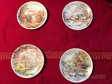 piattini 4 stagioni porcellana Limoges