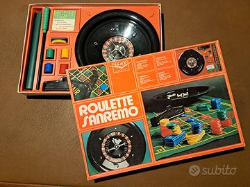 Gioco in scatola "Roulette Sanremo" vintage