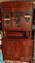 credenza com vetrina liberty 