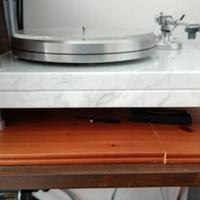 giradischi base di marmo costruzione artigianale 