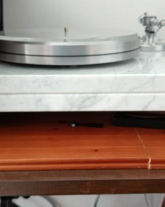 giradischi base di marmo costruzione artigianale 