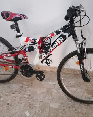 bici da 24, con ammortizzatori, marca Faram