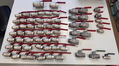 Valvole a sfera 62pz varie misure, nuove