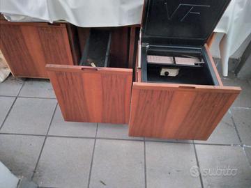 FrigoBar da ufficio  160x50 in mogano