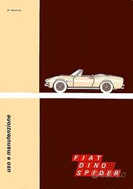Libretto uso Fiat Dino 2400 Spider XII 1971