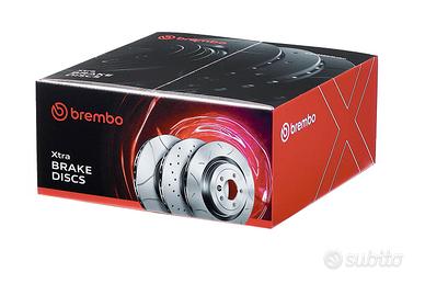 Coppia dischi freno ANTERIORI BREMBO XTRA Forati