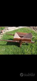 CARRIOLA LEGNO ORNAMENTALE RISTRUTTURATA BUONO STA