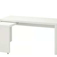 scrivania IKEA MALM bianca