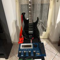 Chitarra elettrica Ibanez GIO GRG 170 DX e pedale