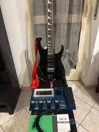 Chitarra elettrica Ibanez GIO GRG 170 DX e pedale