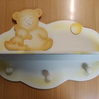 Mensola appendiabiti d'artigianato Azur bambino/a