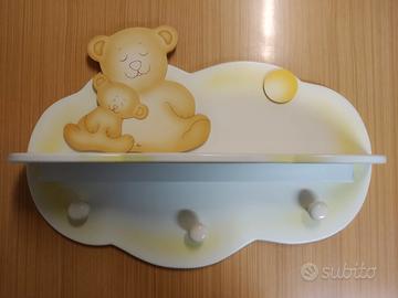 Mensola appendiabiti d'artigianato Azur bambino/a