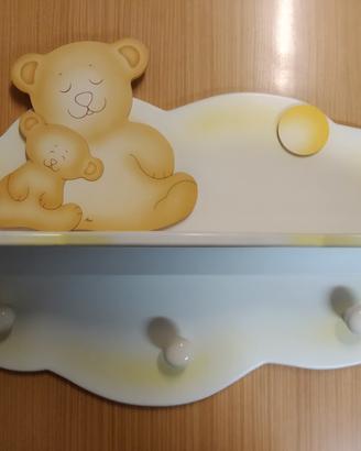 Mensola appendiabiti d'artigianato Azur bambino/a