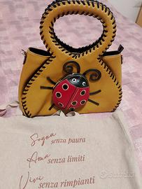 Borsa similpelle..con tasca coccinella 🐞