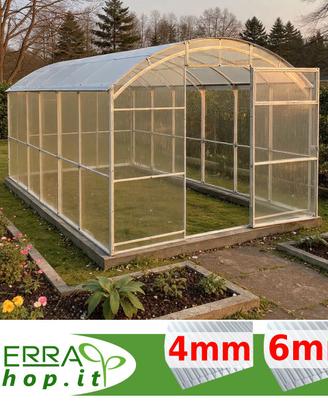 Serra policarbonato tunnel 6x3 casetta giardino