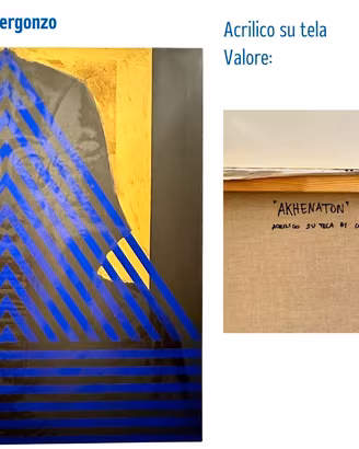 Quadro moderno - "Akhenaton" di Roberto Bergonzo