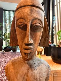 Staua legno design africa 120cm etnico tribale