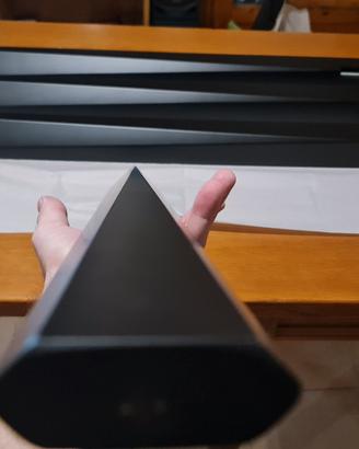 4 gambe legno geometriche nero tavolo design