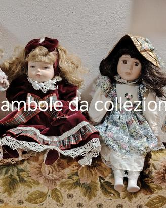 Bambole da collezione in ceramica