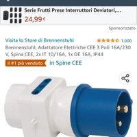 Adattore presa industriale